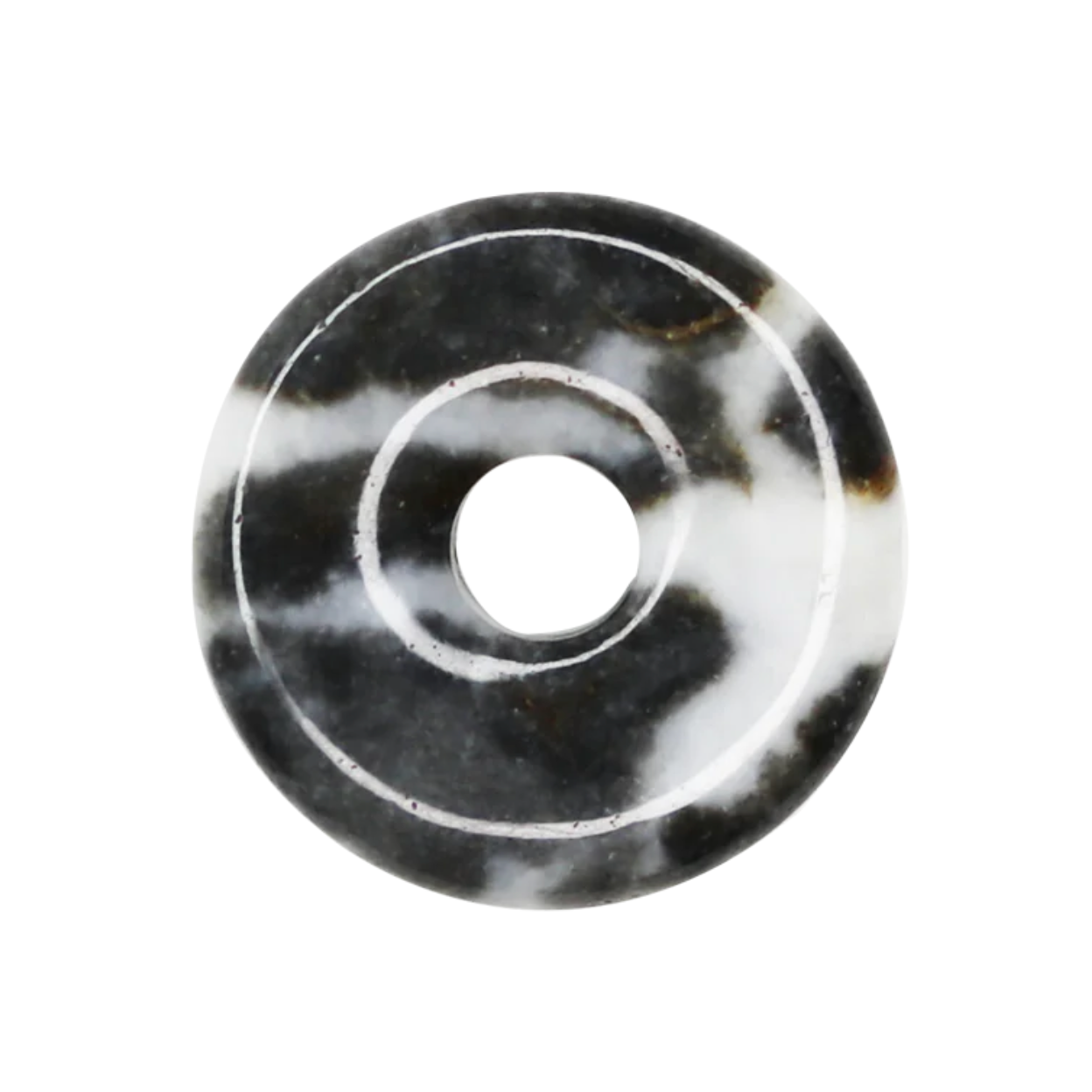 CarlieV Earrings Donut Zebra Jasper Charm (per piece)